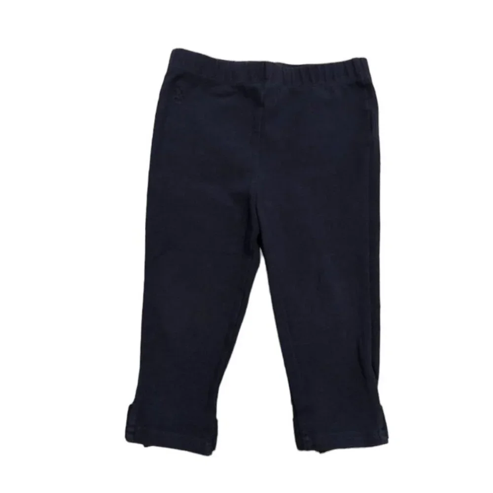 Ralph Lauren 12m Navy Blue Bow Leggings